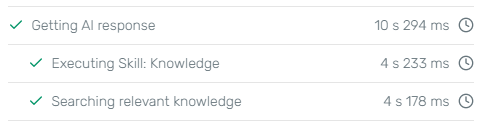 Agentic RAG search behavior options