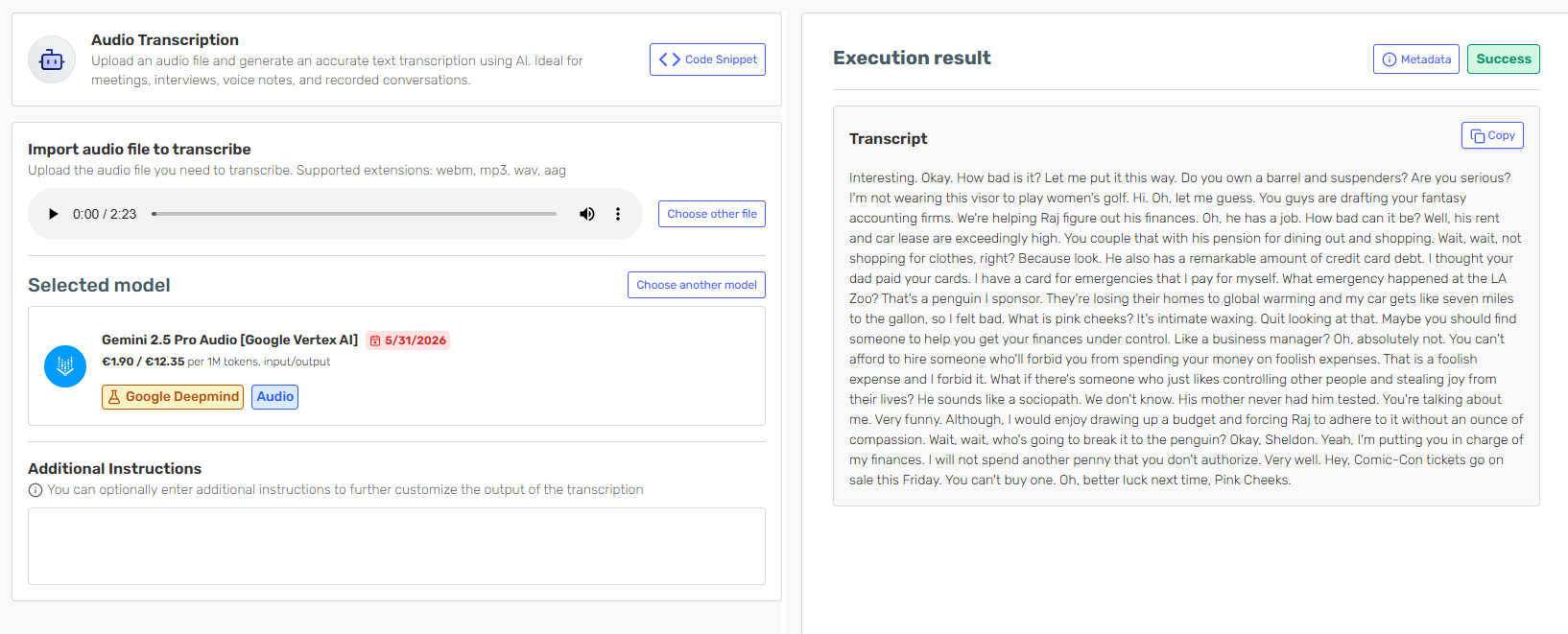Transcription